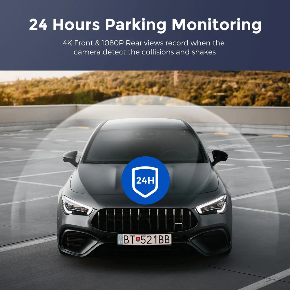 Surveillance de stationnement HD 4KWiFi Night Vision