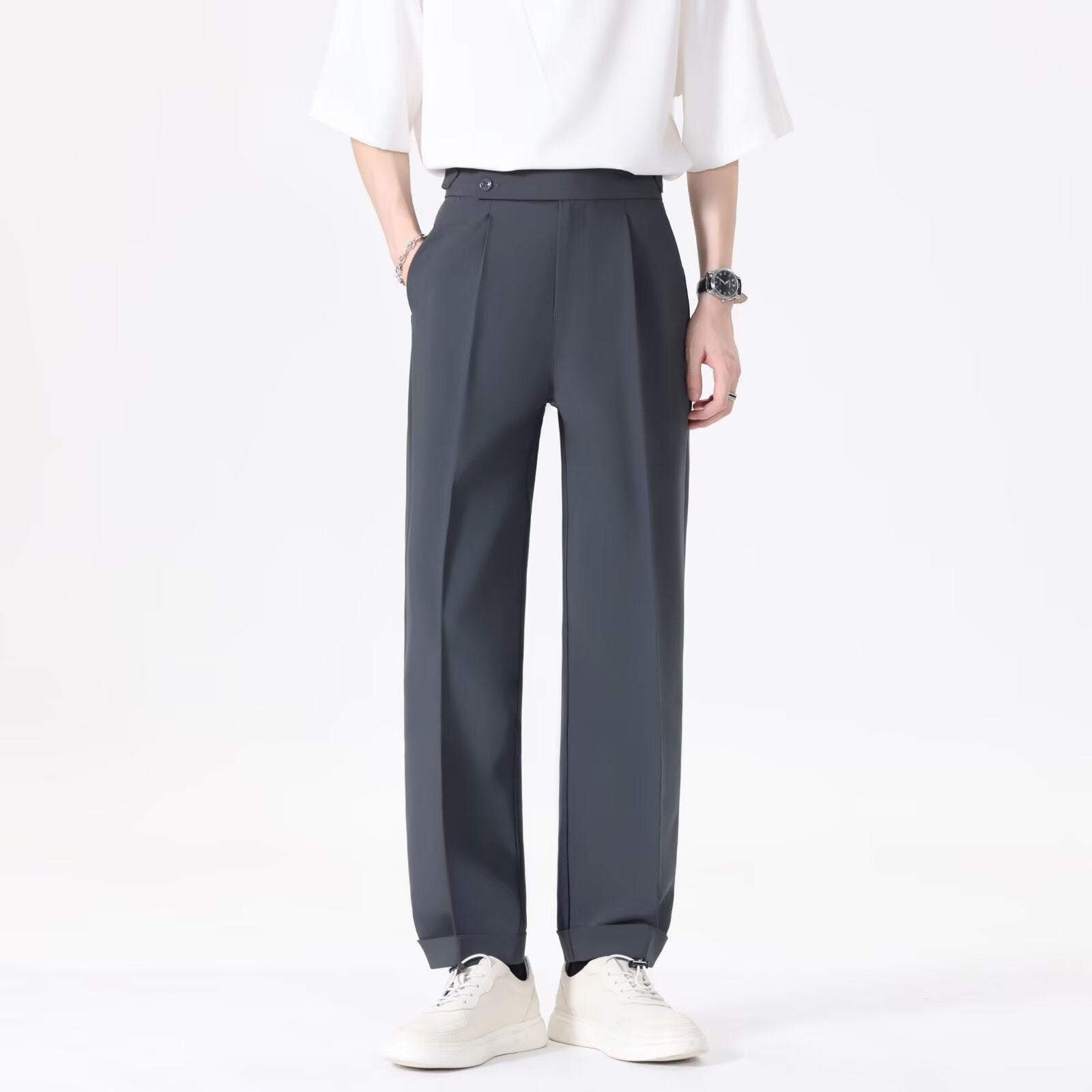 Pantalons de costume drapés Pantalons pour hommes
