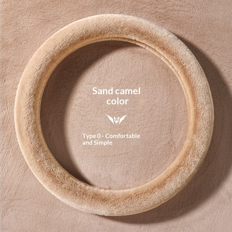 Couverture de volant de voiture Hiver Plush Sporty Style