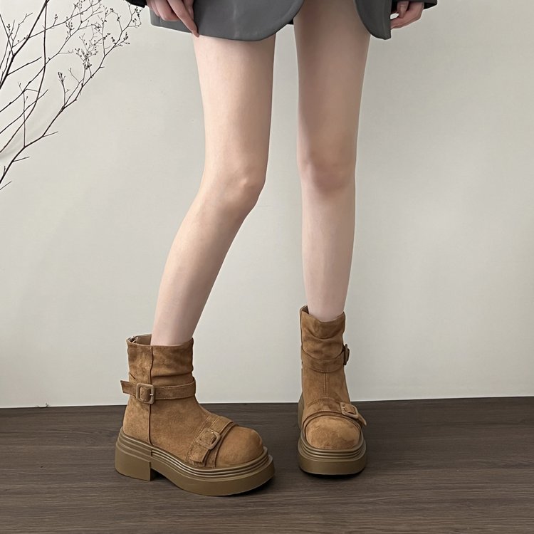La plate-forme pour femmes haussement British Style Martin Bottes