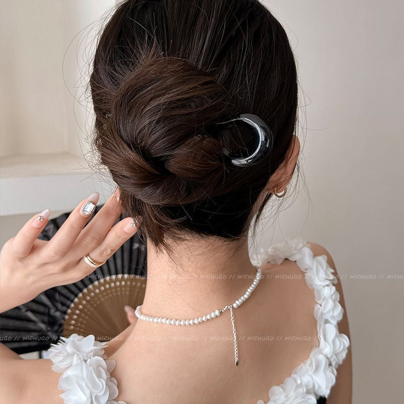 Épingle à cheveux en acrylique pour femmes