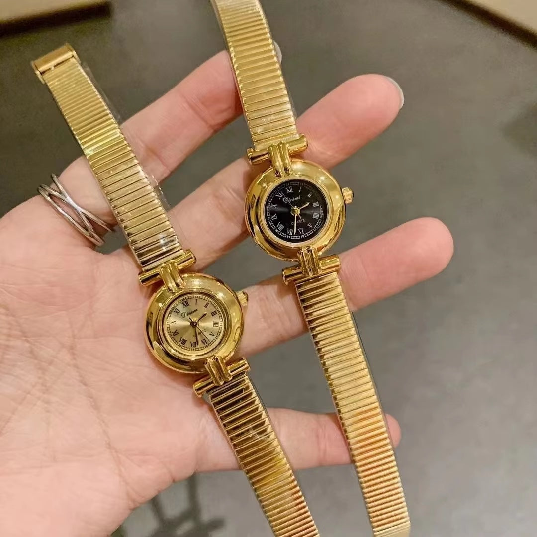Fashionable Tendance Quartz Montre Rétro Lampe Luxueuse Montre Femme