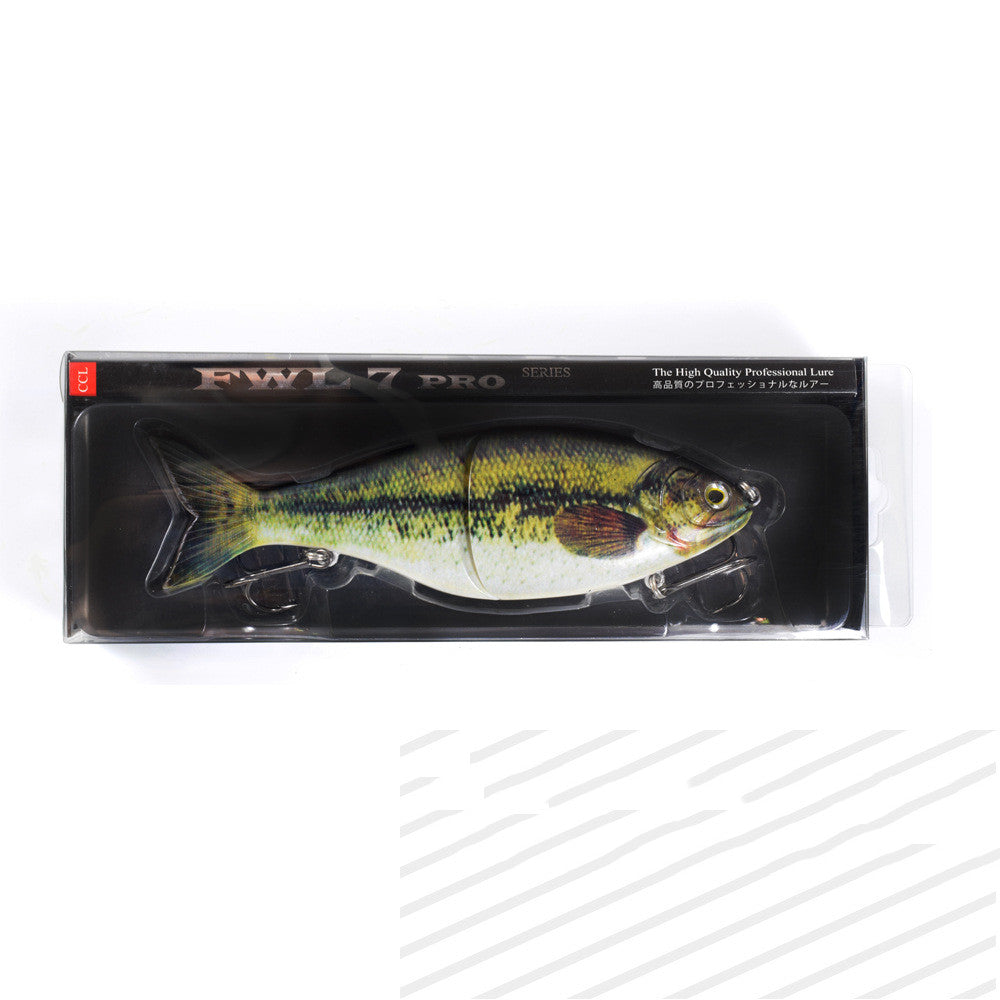 Wo-section Metal Connection Lure Lure Submersible S-forme Multi-section Fishing Lure