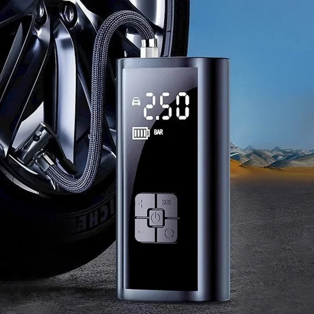 Gonflateur de pneus portable Gonflateur électrique rechargeable pour compresseur d'air numérique de vélo de voiture