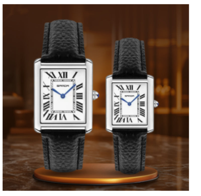 Roman Scale Couple Mode Imperméable Montre
