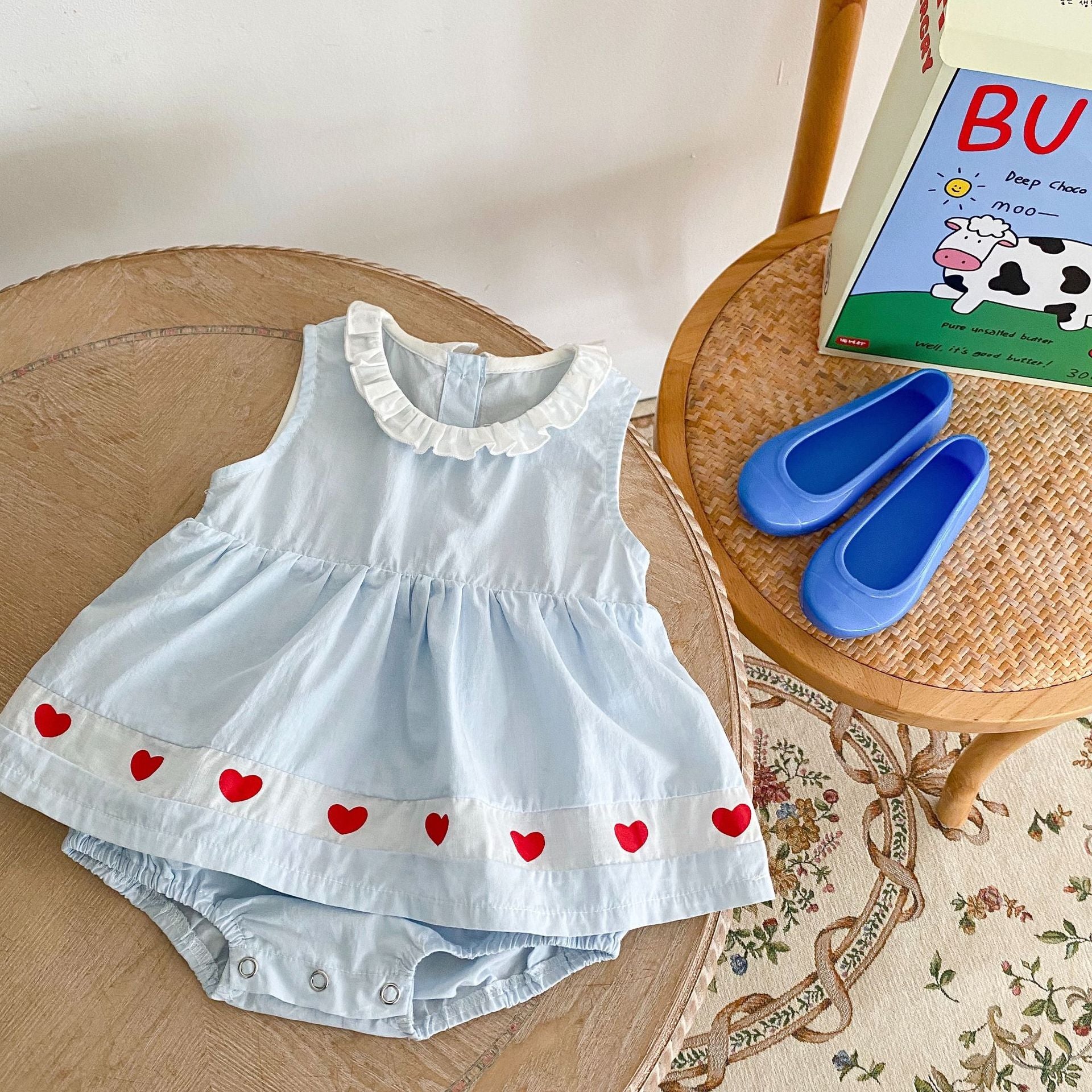 Cotton pour enfants Pitching Love combinaison de saut respirante