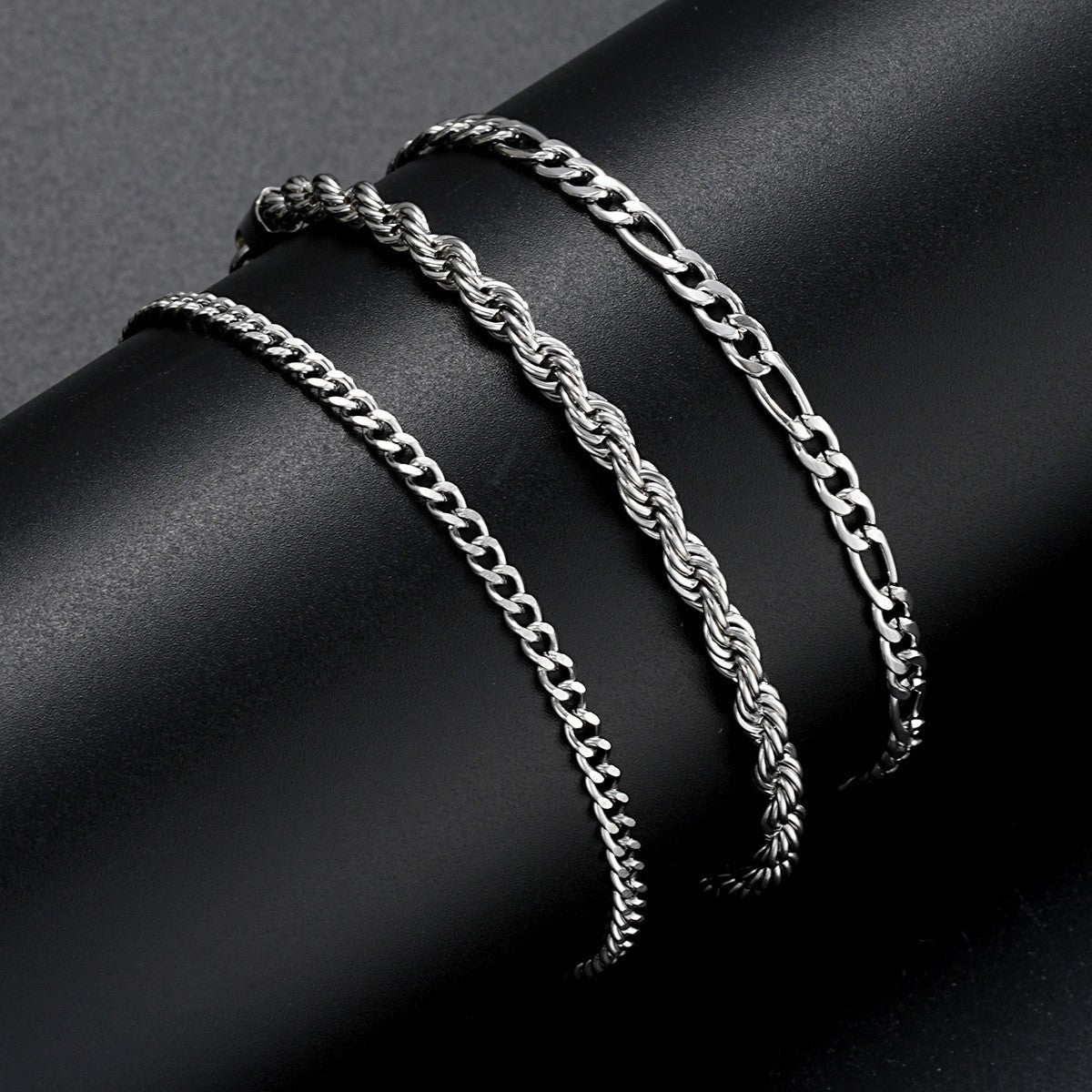 Bracelet homme et femme en acier inoxydable de style européen et américain