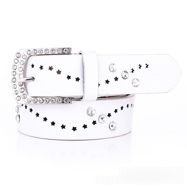 Ceinture pour femmes Un design à la mode de style coréen en Strass
