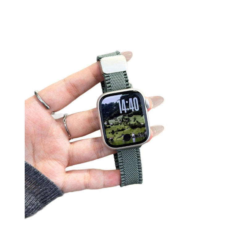 Bracelet de montre en nylon avec fermoir magnétique adapté pour le design de la dentelle de petite taille