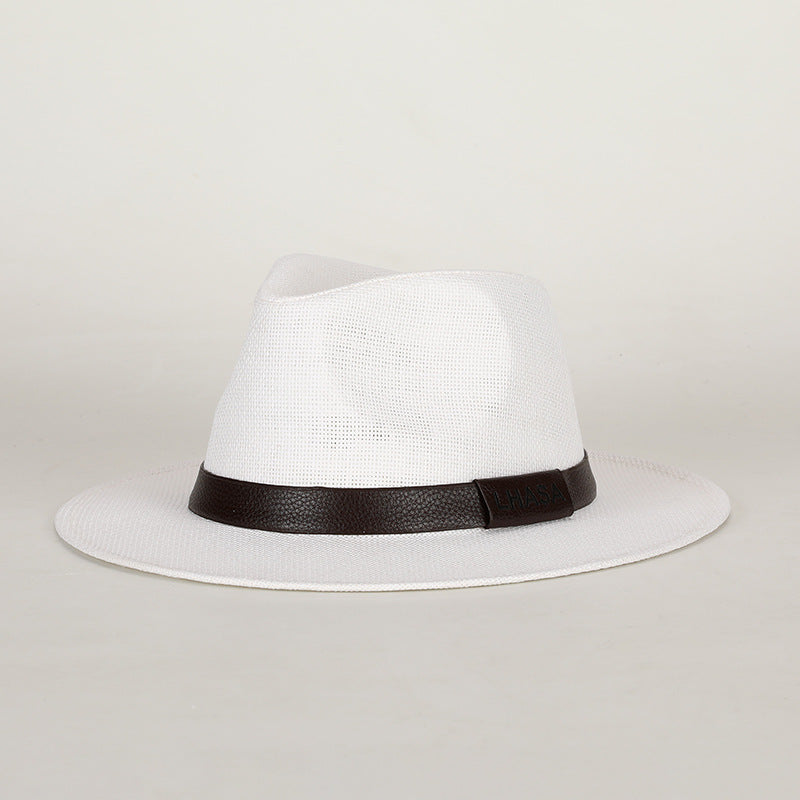 Chapeau de soleil de style britannique pour hommes parfait pour la plage