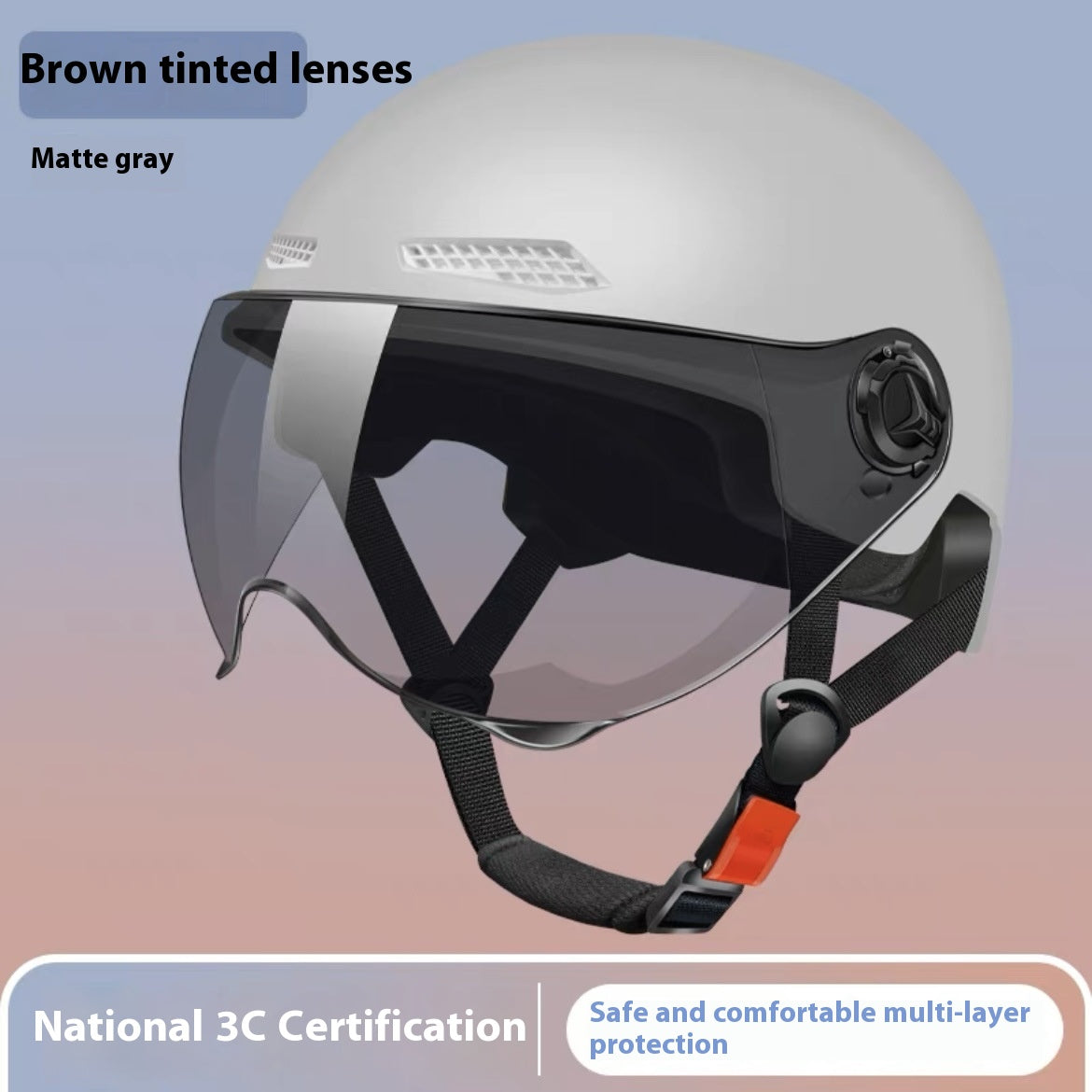 Protection solaire du casque de moto électrique certifié 3C