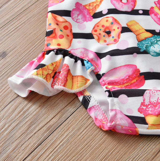 Maillot de bain de Donut Girl rayé
