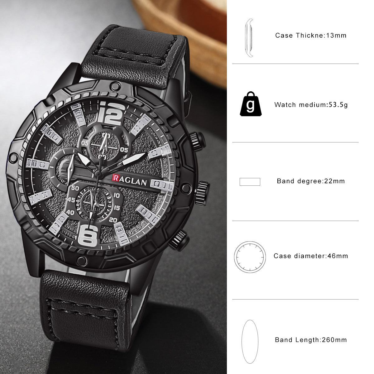 Montre Quartz pour hommes Fashion Business
