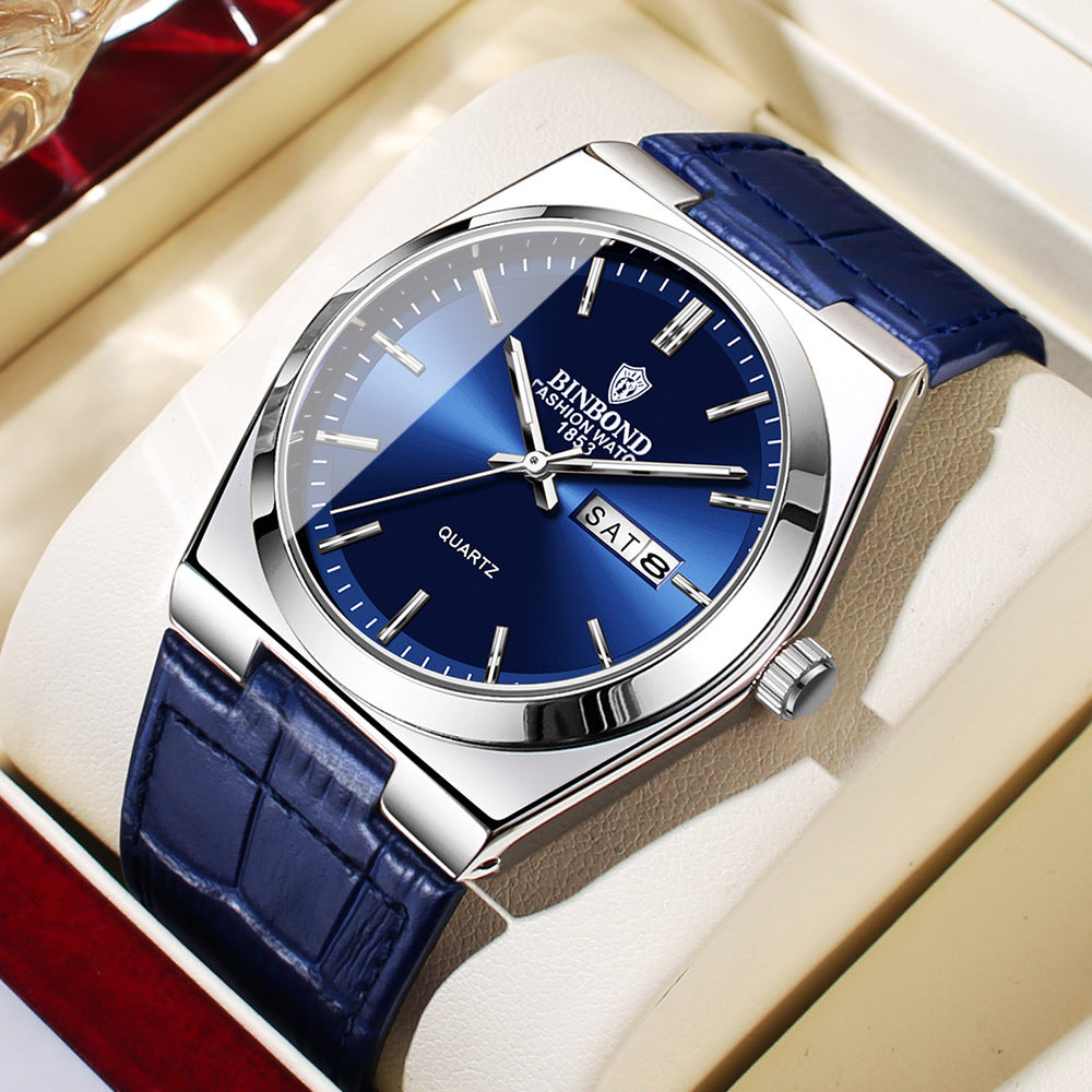 Léger Luxury Casual Business Quartz Watch Hommes