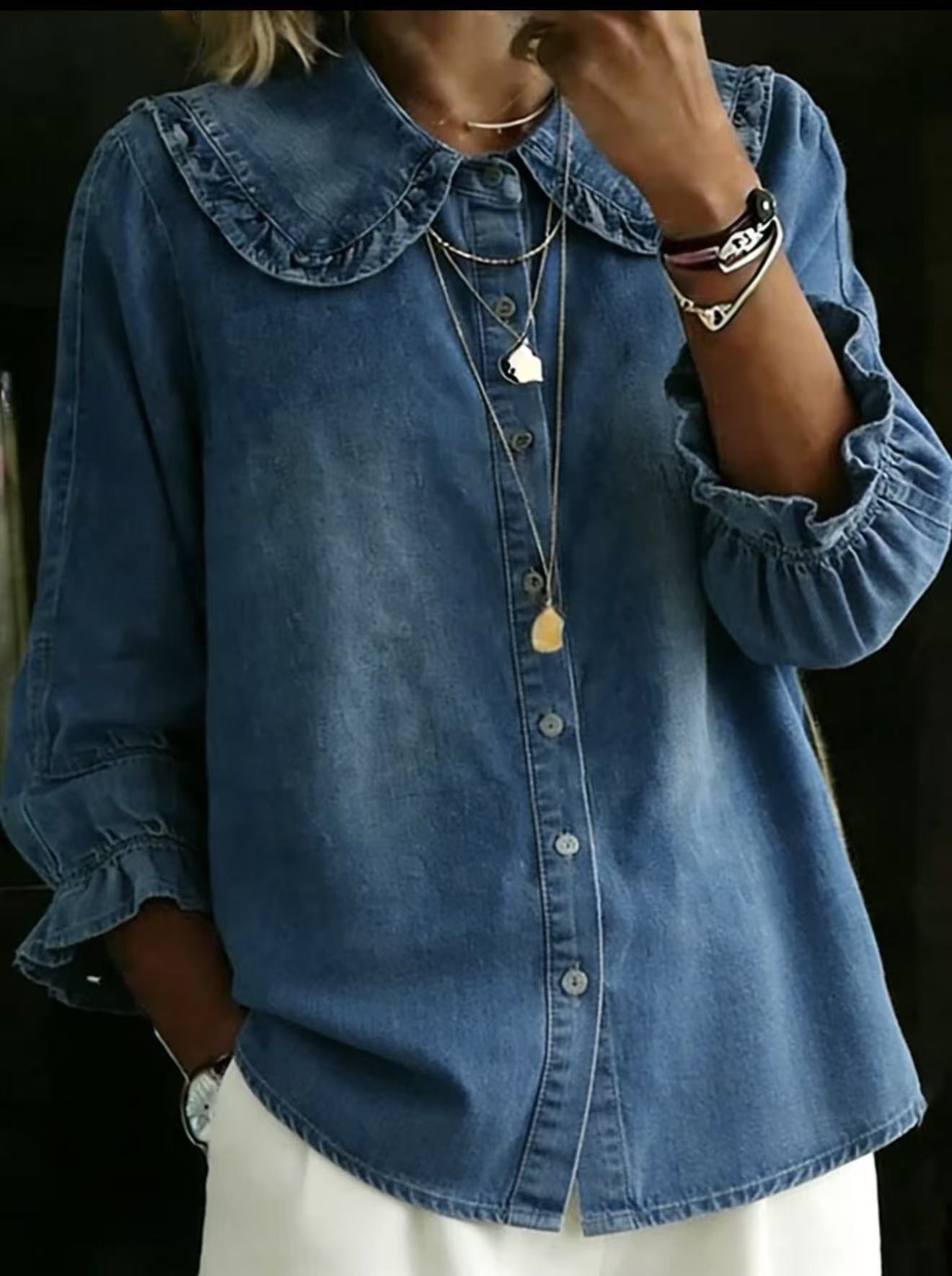 Chemise en Denim pour femmes
