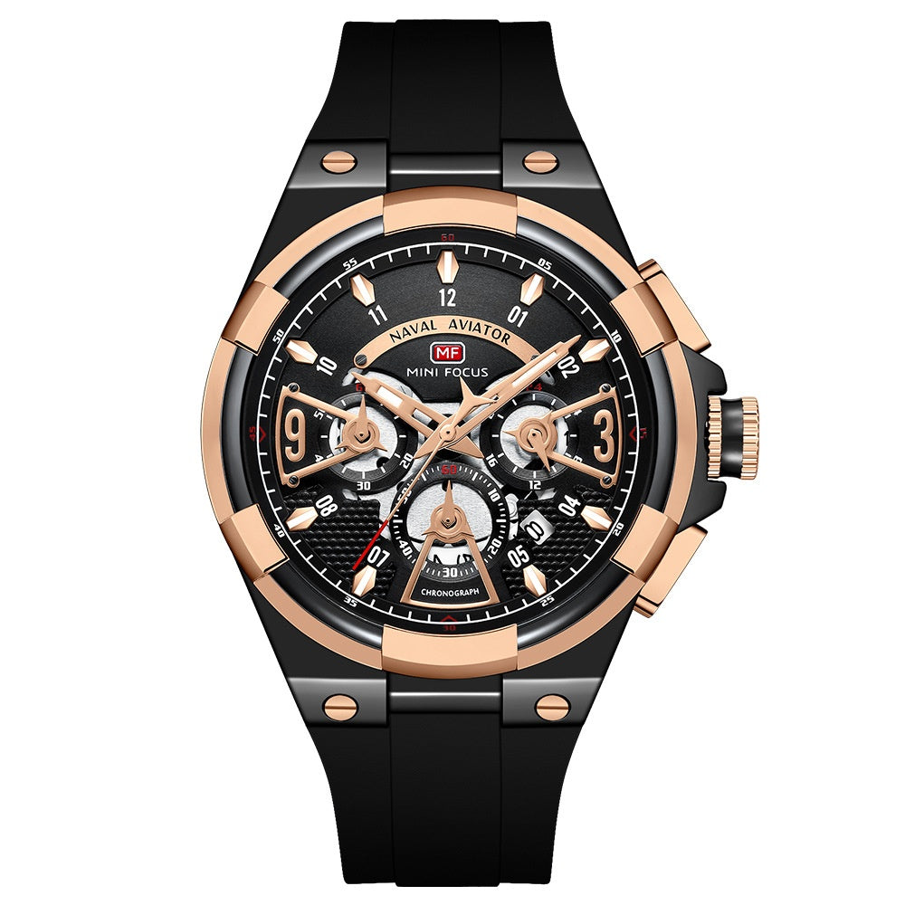 Montre de surface en quartz flottante étanche Casual