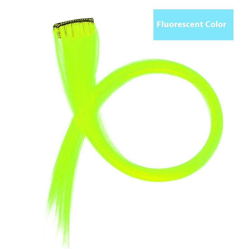 Couleur cheveux suspension oreille perruque teinte ensemble cheveux extension couleurs bandes