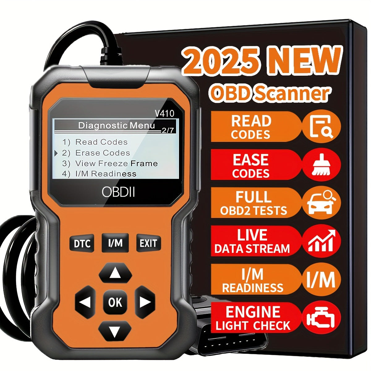 Scanner diagnostique moteur automobile