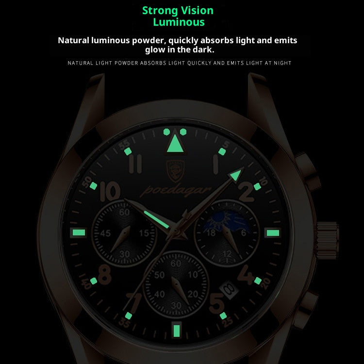 Black Tech Men's Watch Korean Student Fashion