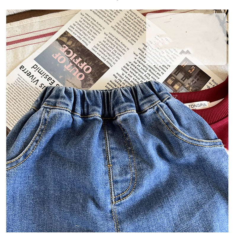 Jeans pour enfants au printemps