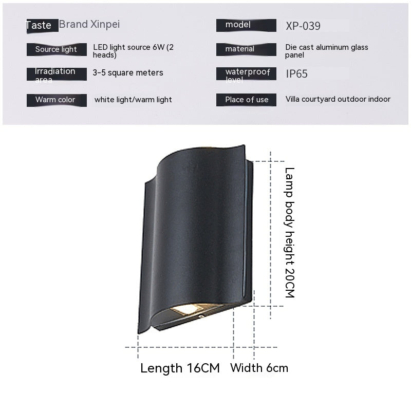 Moderne Led Outdoor Up and Down Spotlight Waterproof