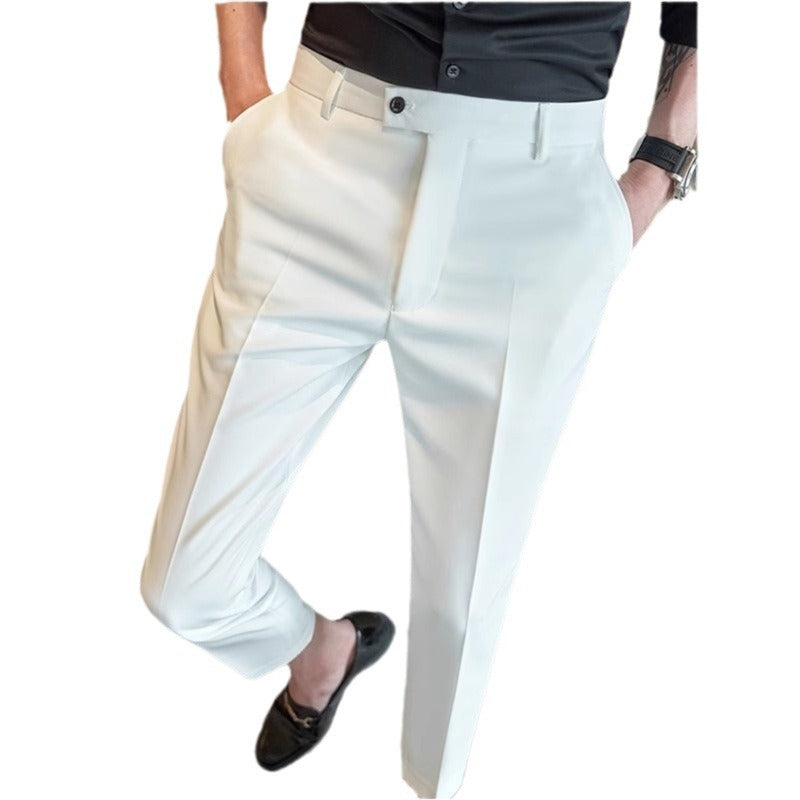 Trendy Draping Casual Hommes Robe Pantalons