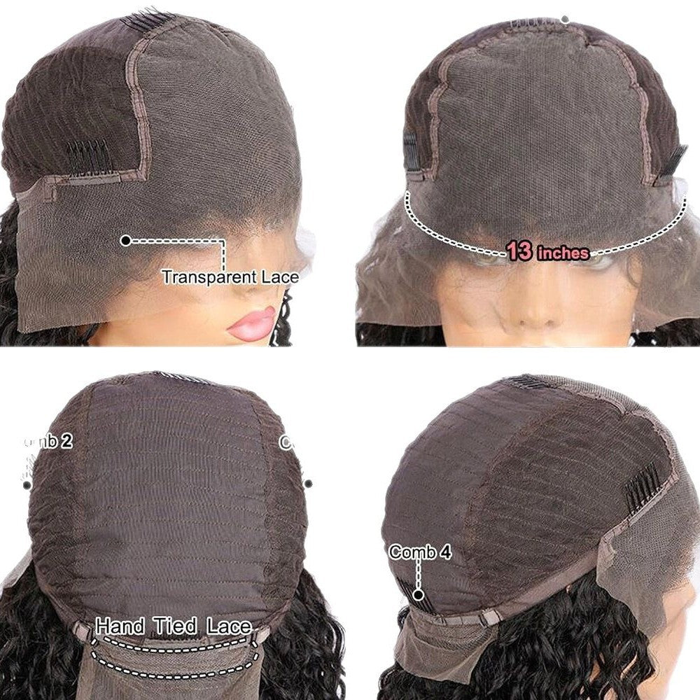Perruque polyvalente pour cheveux humains et bandeau