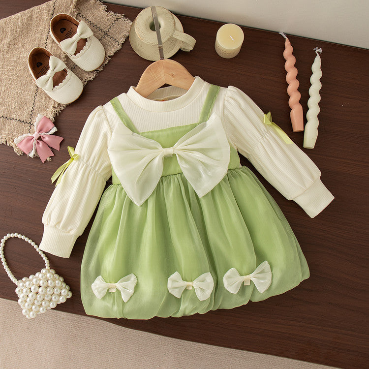 Mignon printemps robe d'arrivée pour bébé filles