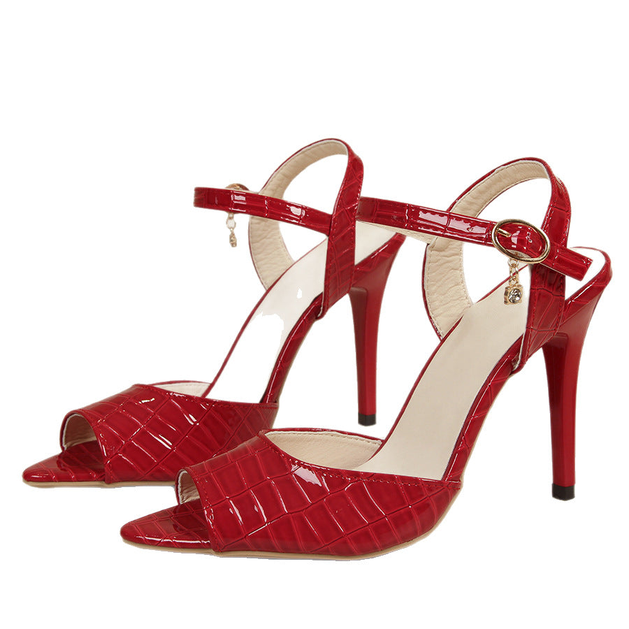 Stiletto Chaussures pour femmes de mode pointues à talon haut