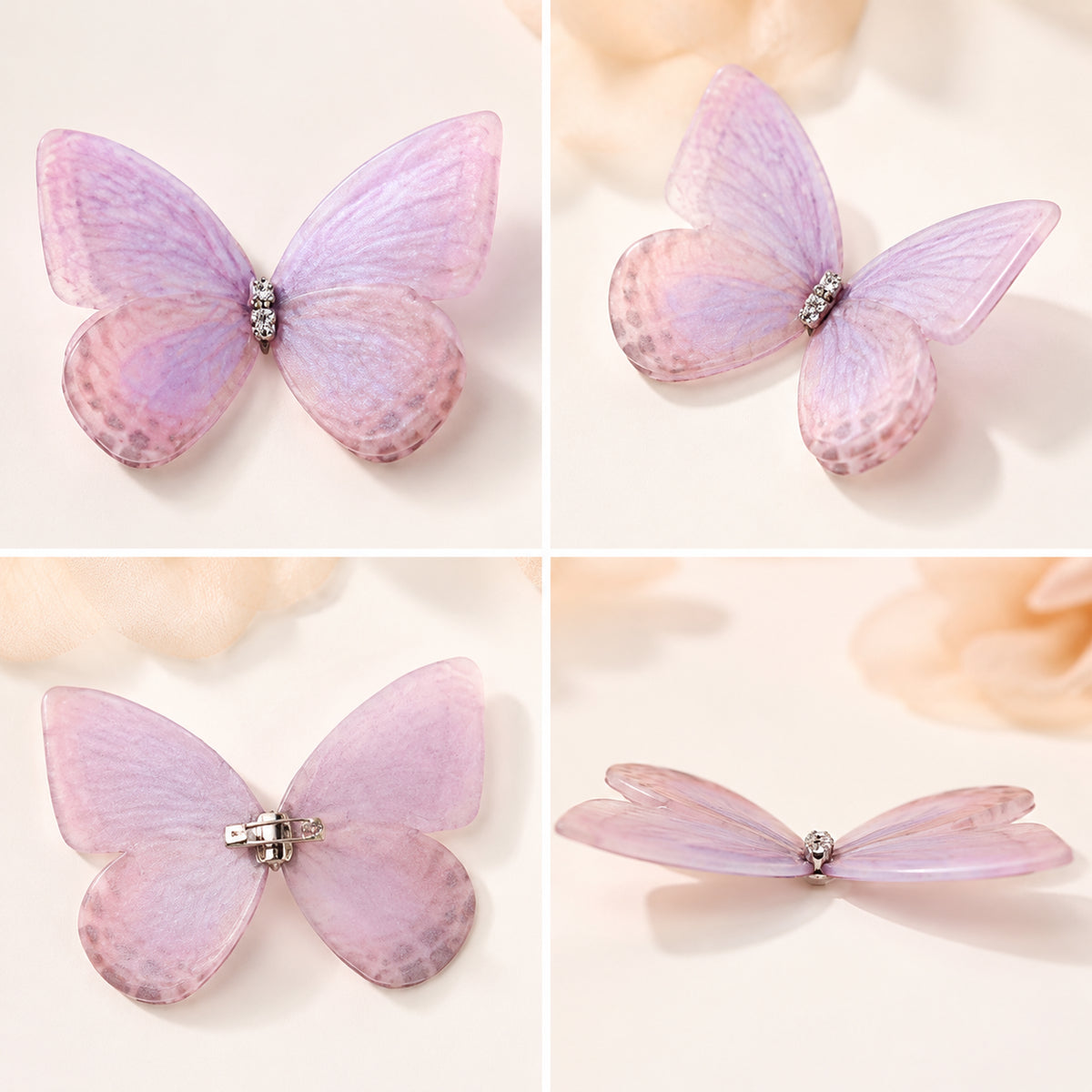100 Mini Butterfly Craft Supplies - Papillons de simulation 3d doux