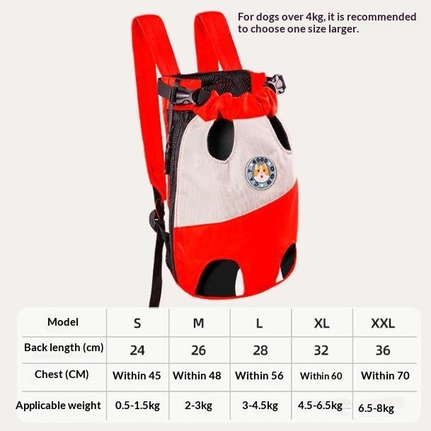 Sac à dos portable pour les sorties pour animaux de compagnie