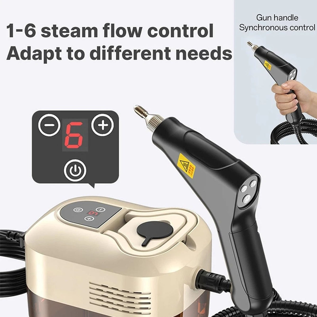 1500W Nettoyeur de vapeur à main haute pression à la maison nettoyage de voiture
