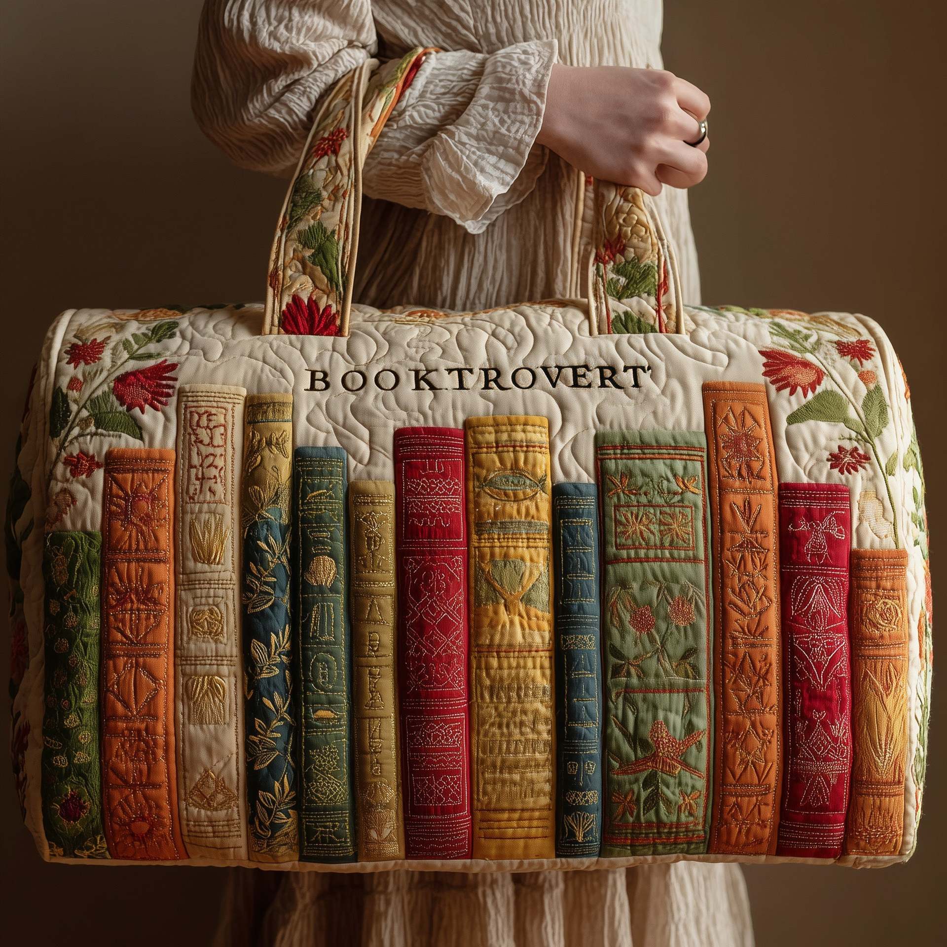 Série Bookwind Short-Distance Handheld Brodery matelassé sac de voyage multi-fonctionnel