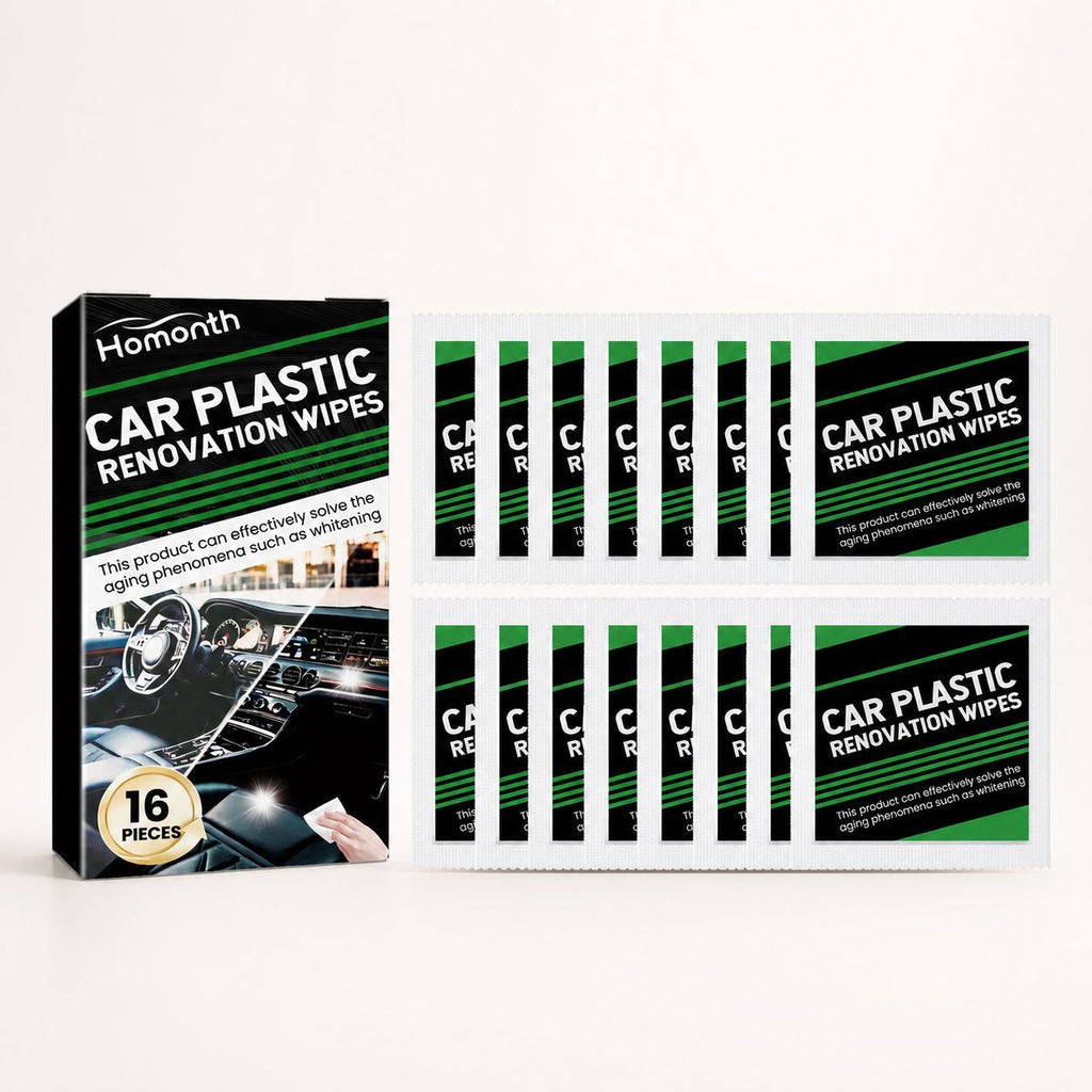 HOMONTH Automobile intérieur soins en plastique Wipes