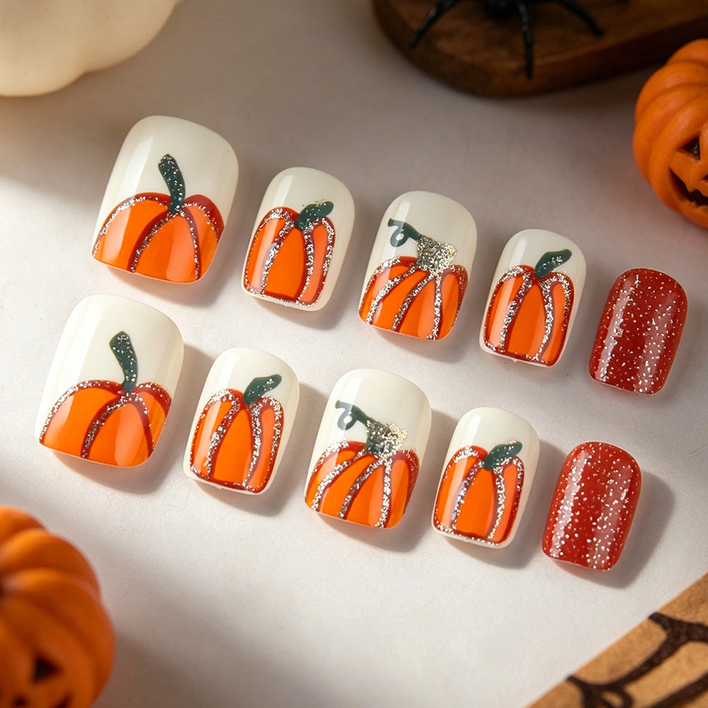 Halloween-style Court Square prêt à porter des ongles