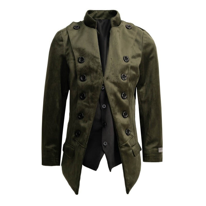 Garçons Faux Veste de soirée à deux pièces Veste de soirée Coupe mince Velvet Blazer 3-14Y