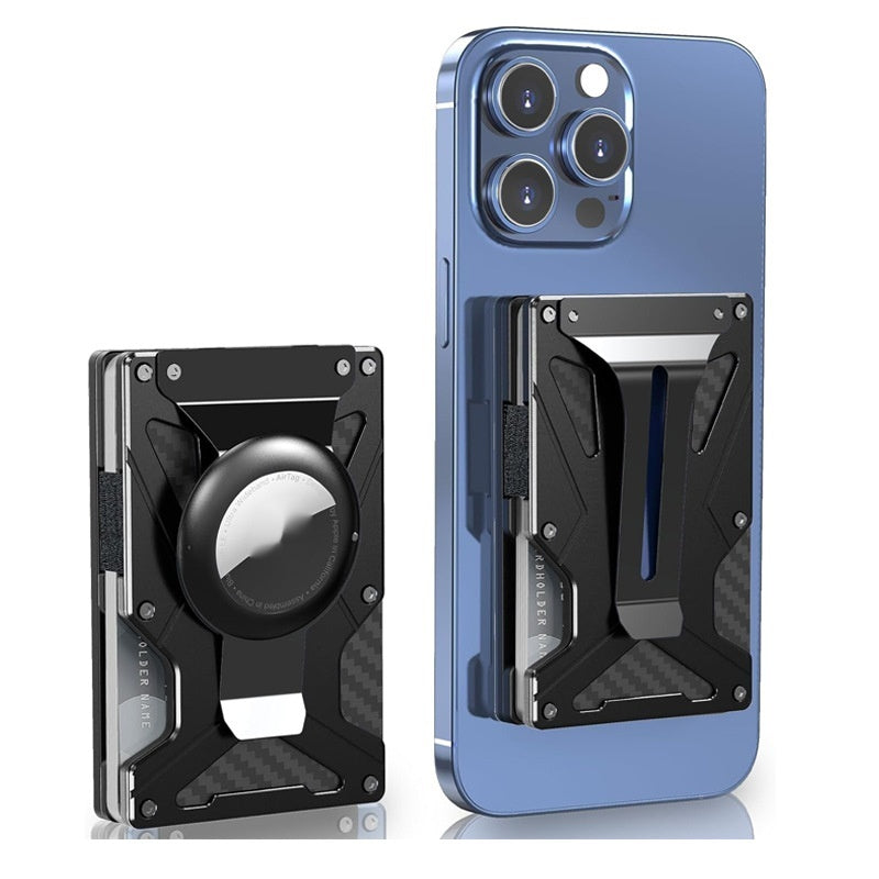 Carte magnétique intégrée en métal Clamp Téléphone mobile Fonction antivol magnétique