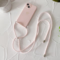 Étui téléphonique de lanyard de petit coeur doré