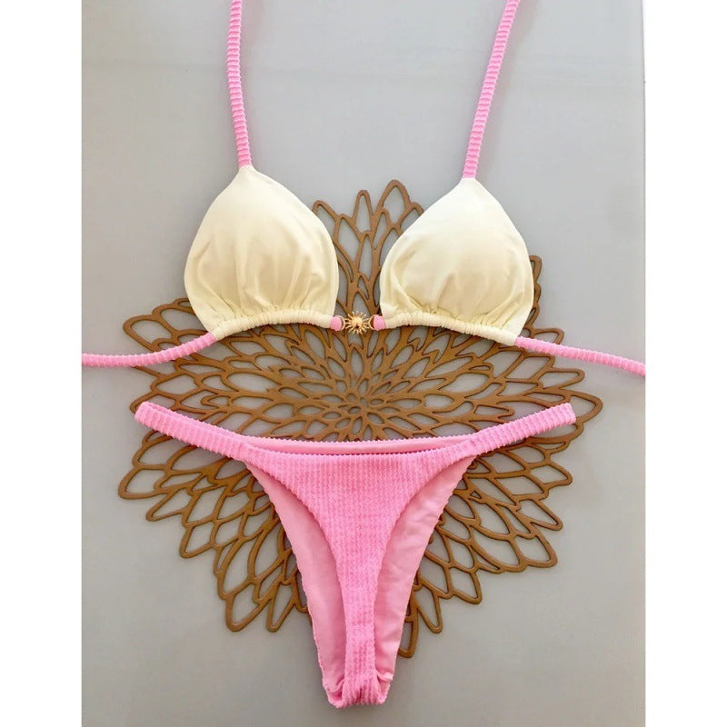 Maillot de bain pour femmes Bikini Strap-tie pour printemps