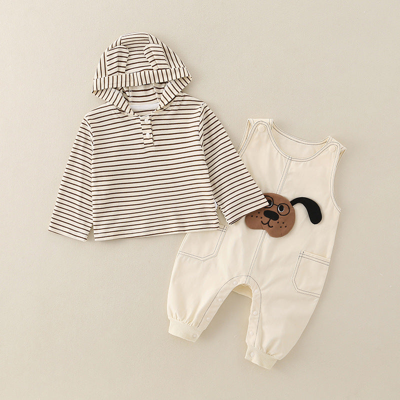 Pure Cotton Romper Set Pour Garçons Mignon Enfants Vêtements Bébé Garçon Outfits
