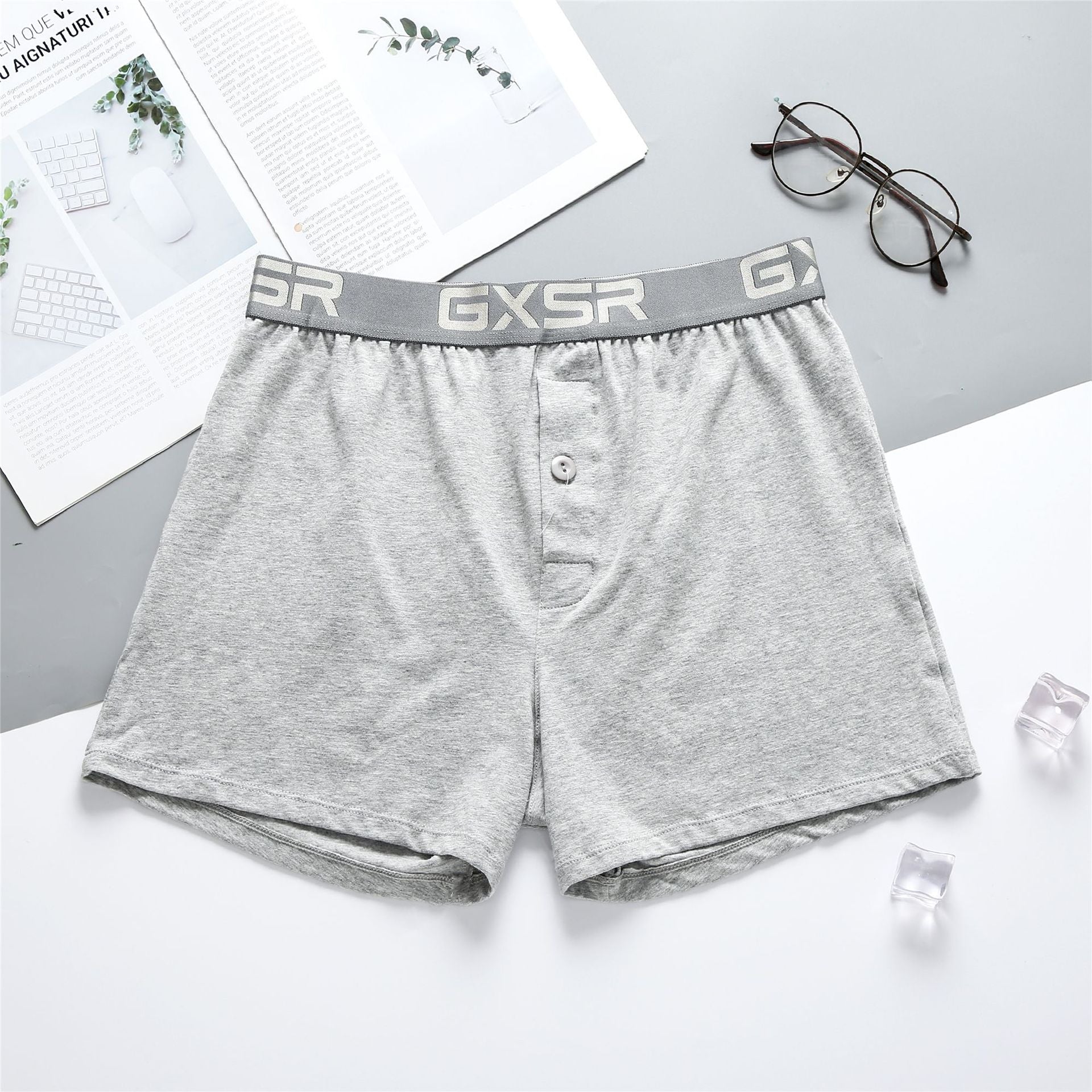 Pantalon à la maison pour hommes Pure coton taille basse Sous-vêtements respirants