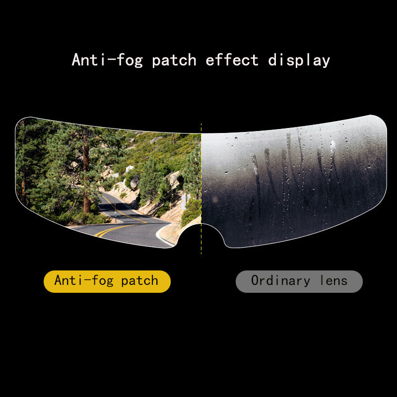 Film imperméable et anti-brouillard pour casques de moto