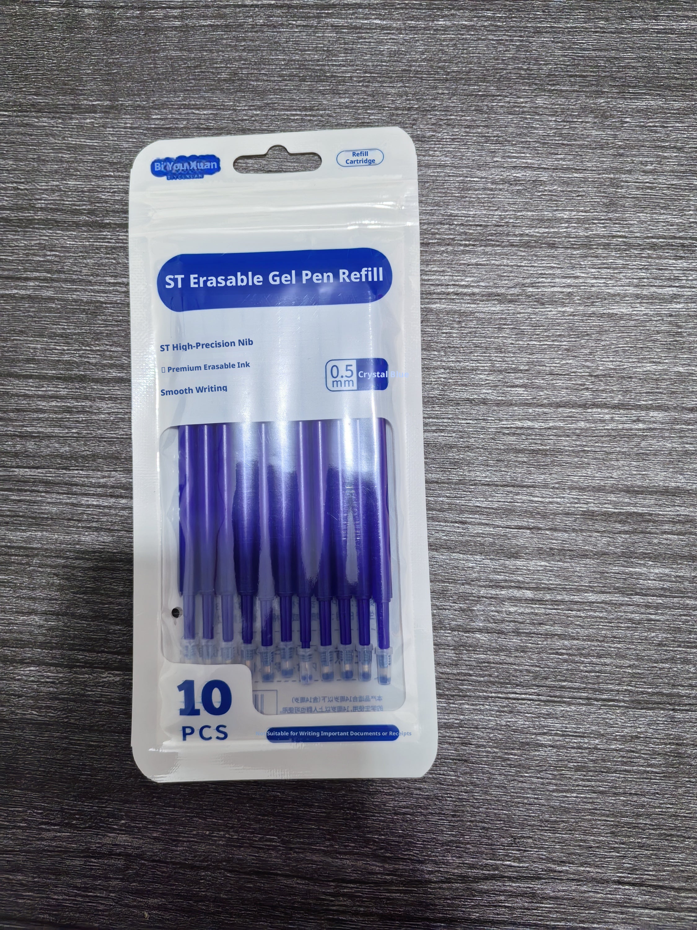 Neutre remplacement du noyau de stylo-ST bout-noir-0,5mm-10 pièces