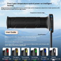 Poignées chauffantes activées pour motos