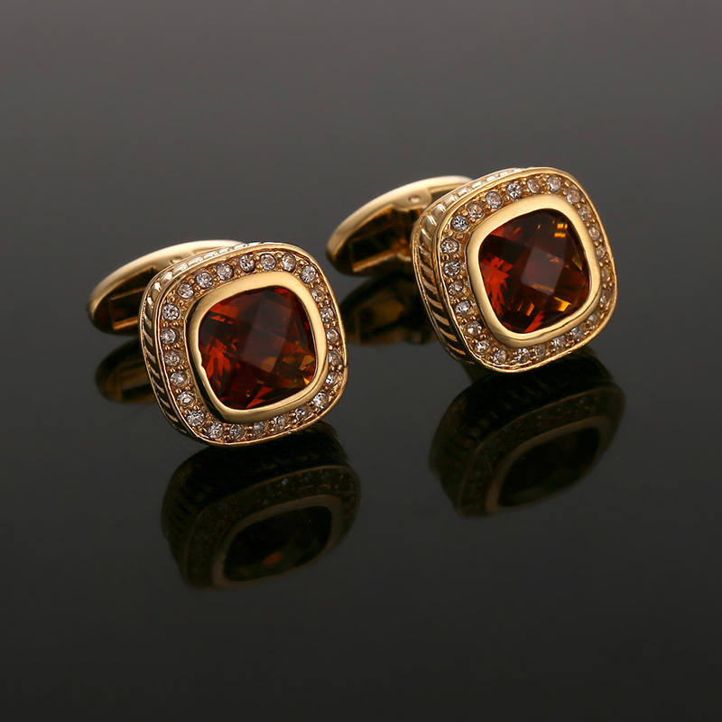 Classic French Turtle Surface Glass Cufflinks