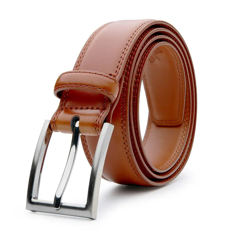 Ceinture décontractée simple en cuir pour hommes