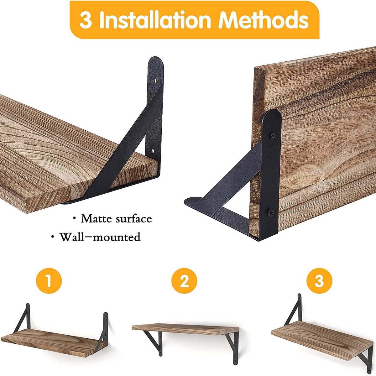 Plateau mural en bois massif