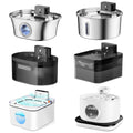 32L Fontaine d'eau pour animaux en acier inoxydable Distributeur d'eau à induction automatique