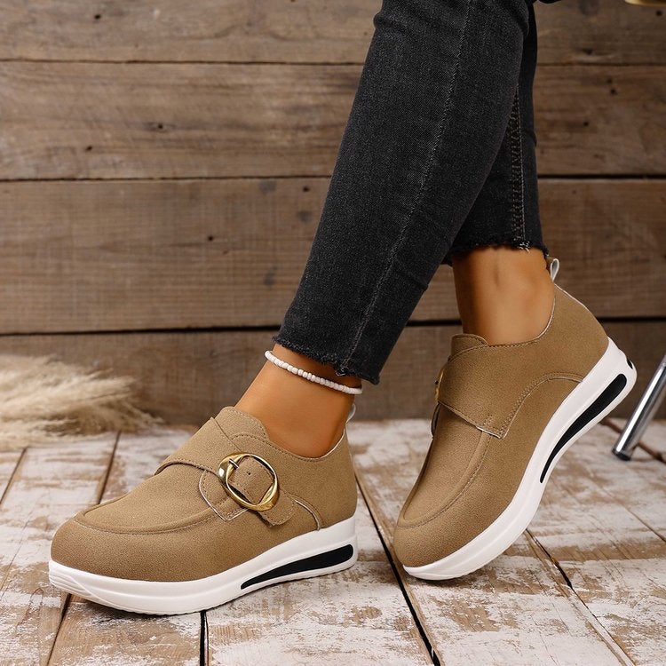Chaussures Femmes Casual Slip-on Solid-colored