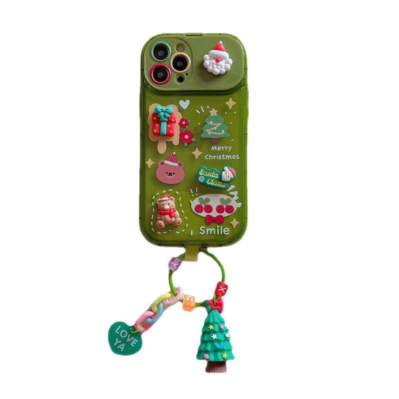 Boîtier de téléphone pendentif de poupée Stéréo de Noël en plastique